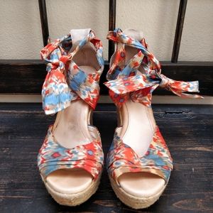 Platform Heeled Espadrills